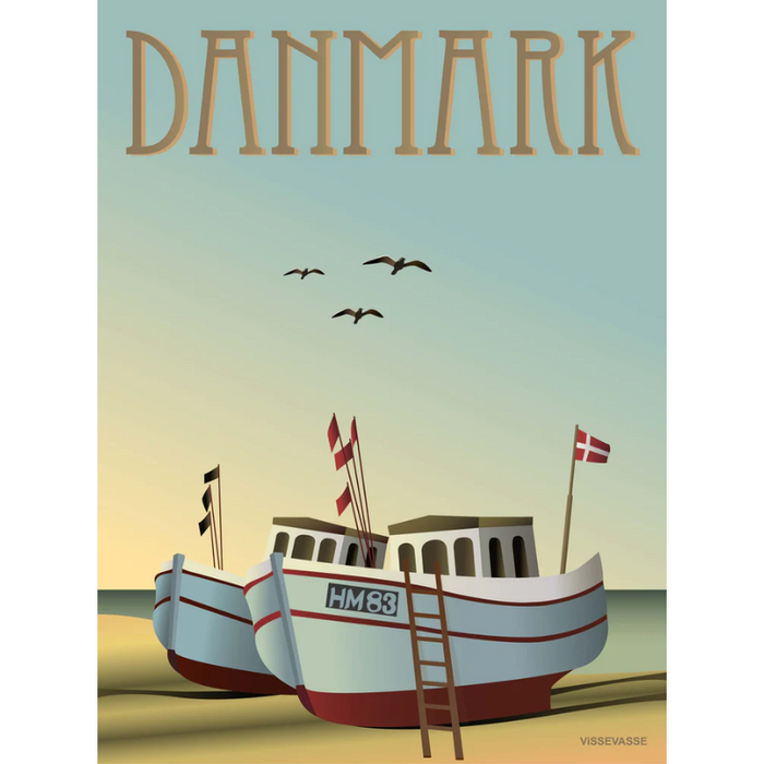 DANMARK Angelboot - Poster