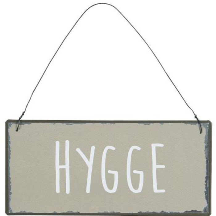 Metallschild Hygge