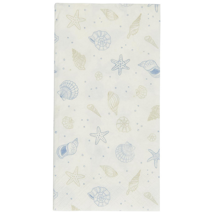 Serviette mit Strandmuschelmotiv