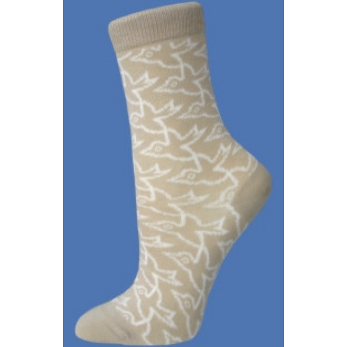 Socken Möwe in beige