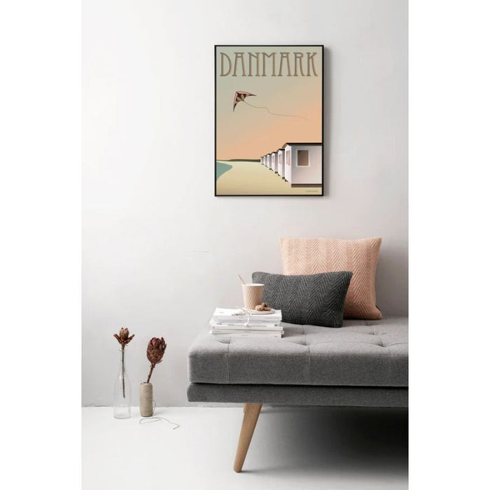 DANMARK Badehäuser - Poster