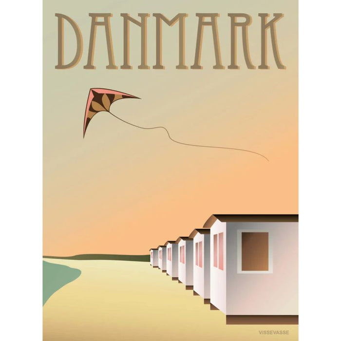DANMARK Badehäuser - Poster