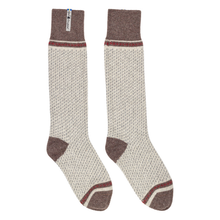 Hohe Socken aus Merinowolle - Skaftö Snö