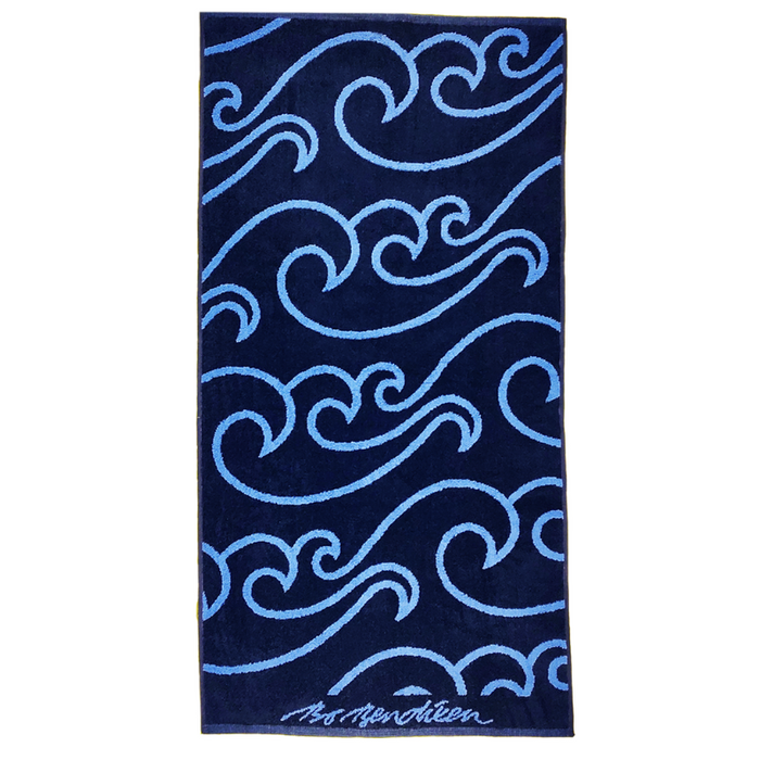 Handtuch Wellen blau