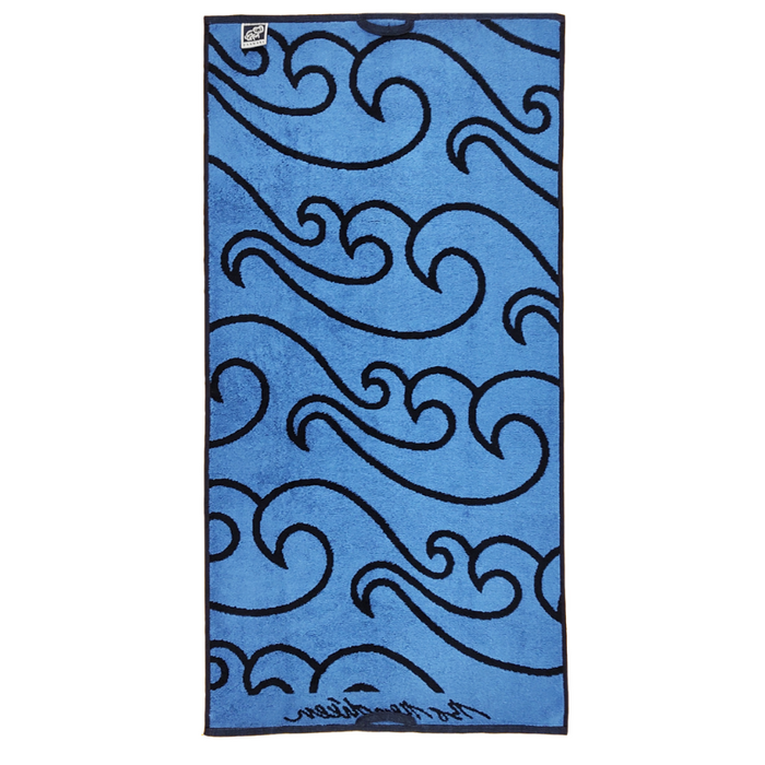 Handtuch Wellen blau
