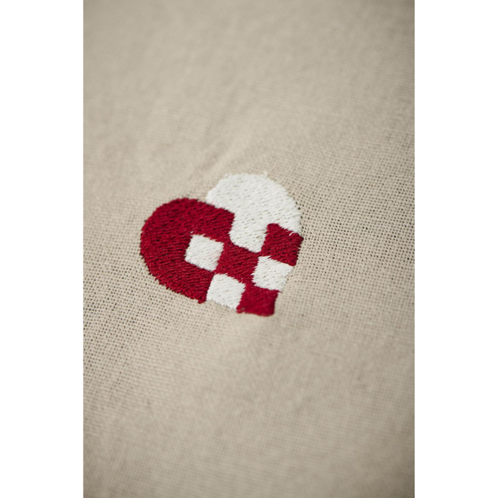 Stoffserviette Tradition mit Flechtherz
