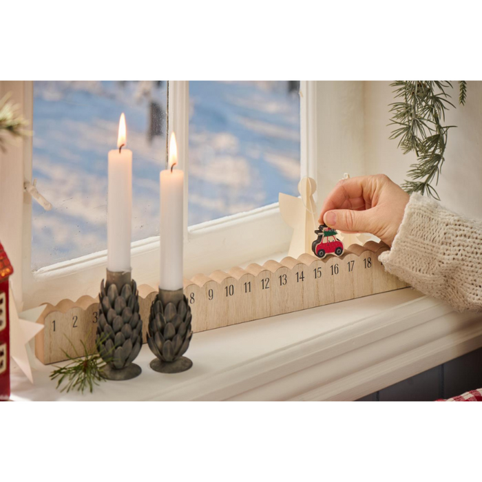 Weihnachtskalender fahrendes Auto