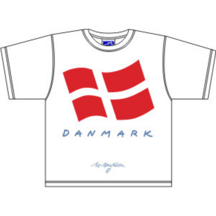 T-Shirt Dänemark-Fahne