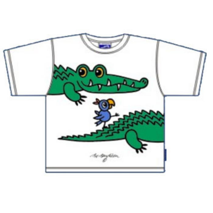 T-Shirt Krokodil mit Vogel Kids