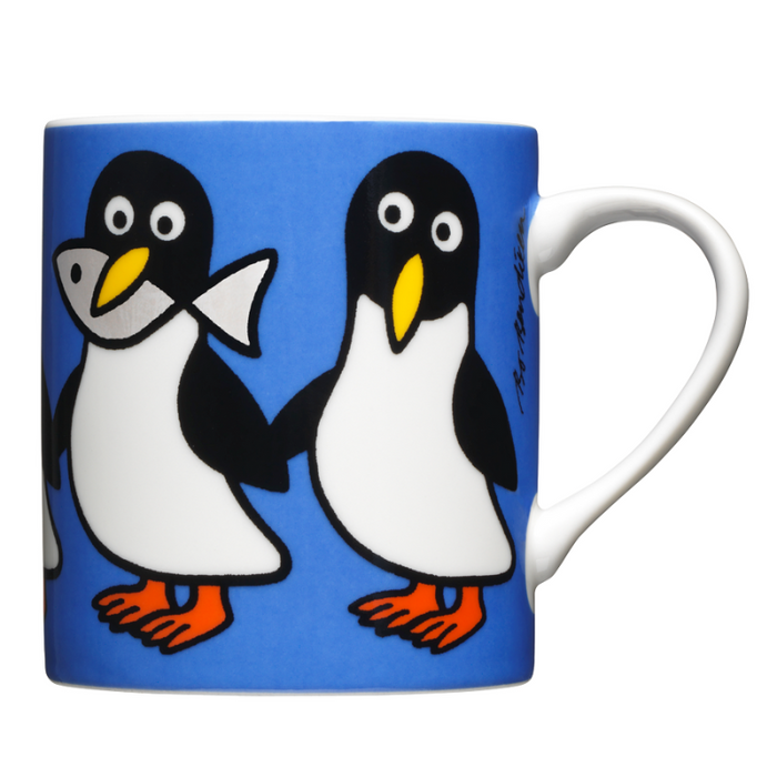 Tasse Pinguin mit Fisch